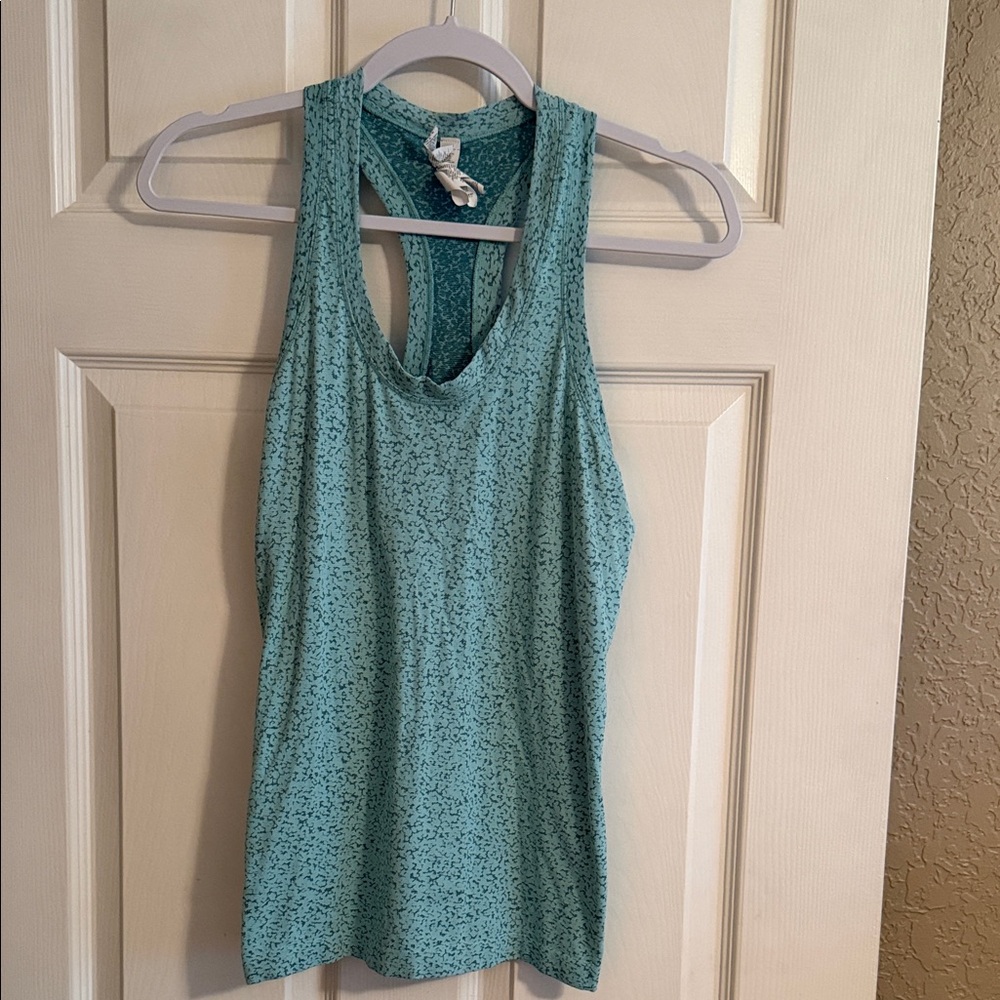 Athleta Teal Speckled Tank Top